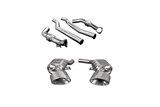 Complete exhaust with stainless steel oval terminal valve Capristo Audi rs6 / Rs7 C8