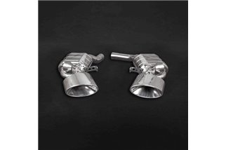 Complete exhaust with stainless steel oval terminal valve Capristo Audi rs6 / Rs7 C8