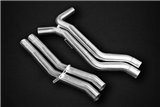 Complete exhaust with stainless steel oval terminal valve Capristo Audi rs6 / Rs7 C8