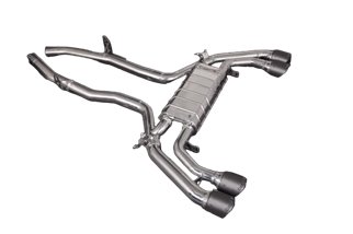 Auspuff + Zentralrohre und Capristo-Carbon-Anschlüsse BMW X3M Competition G01/F97