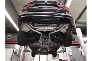 Auspuff + Zentralrohre und Capristo-Carbon-Anschlüsse BMW X3M Competition G01/F97