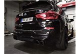 Auspuff + Zentralrohre und Capristo-Carbon-Anschlüsse BMW X3M Competition G01/F97