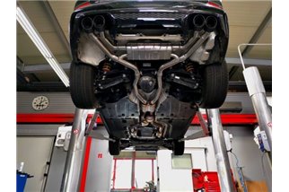 Auspuff + Zentralrohre und Capristo-Carbon-Anschlüsse BMW X3M Competition G01/F97