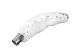 Decatalyst downpipe with Capristo Ferrari 488 steel thermal blankets