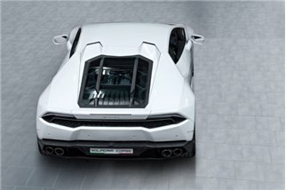 Carbon and glass bonnet with Capristo Lamborghini Huracan performance air intakes