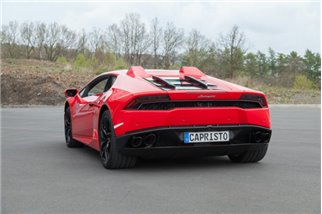 Carbon and glass bonnet with Capristo Lamborghini Huracan performance air intakes