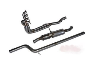 Ligne d'échappement complète sans cata avec silencieux inox Aros kit Citroen Saxo voiture Super 1600 Rallye