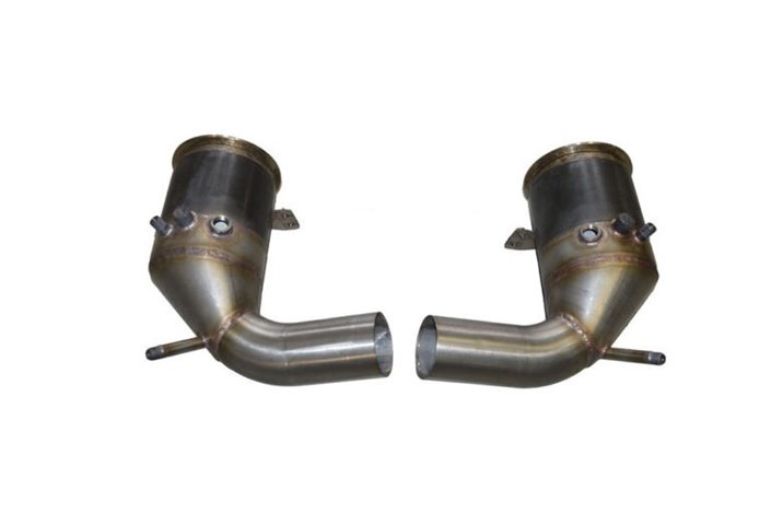 Coppia downpipe catalizzata elimina opf acciaio inox Aros Porsche 911 Carrera Type 992