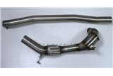 Downpipe catalizzato D76 acciaio inox Aros Volkswagen Golf 7 R2.0 (300 Hp) dal 2013 al 2016 Type AU