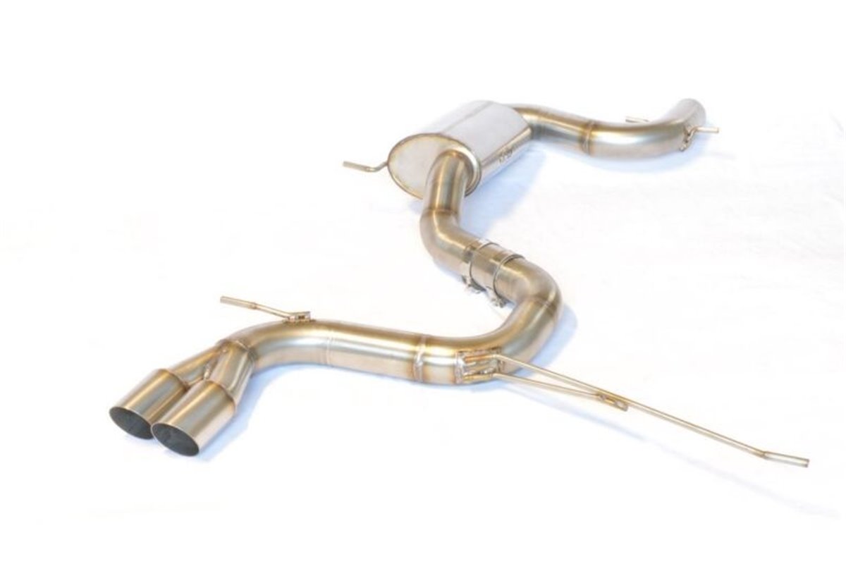 Centrale avec silencieux et embout sans silencieux D70 inox Aros Volkswagen Golf 5 GTI 2.0 (200/230 Hp)