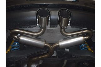 Mittel- und Endschalldämpfer mit Nachbau R32 D70 Edelstahl Aros Volkswagen Golf 5 GTI 2.0 (200/230 PS)