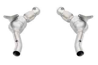 Racing decatalyst downpipe kit 200 cells stainless steel style pipes Ferrari 488 GTB and Spider from 2015 to 2019