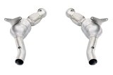 Racing decatalyst downpipe kit 200 cells stainless steel style pipes Ferrari 488 GTB and Spider from 2015 to 2019