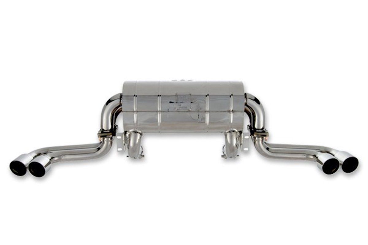 Kit scarico terminale +RUMORE no valvola acciaio inox Tubi Style Ferrari 360 Modena e Spider dal 1999 al 2005