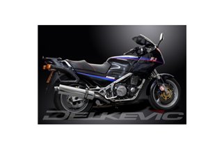 YAMAHA FJ1200 3CV 1988-90 SCARICO COMPLETO 4-2 450MM SILENZIATORI BSAU OVALI INOX