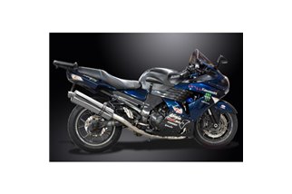 KAWASAKI ZZR1400 06-07 DECAT 4-2 SCARICO 450MM SILENZIATORI BSAU OVALI INOX
