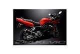 YAMAHA FZS600 FAZER 98-03 SISTEMA DI SCARICO COMPLETO SILENZIATORE BSAU OVALE IN CARBONIO DA 350 MM