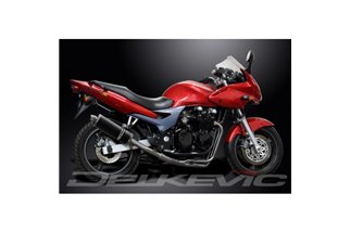 KAWASAKI ZR7S FULL EXHAUST SYSTEM 350MM CARBON OVAL BSAU SILENCER
