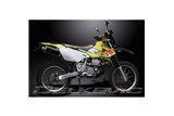 SUZUKI DRZ400S DRZ400SM SISTEMA DI SCARICO COMPLETO SILENZIATORE BSAU OVALE IN CARBONIO DA 350 MM