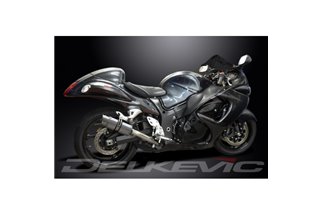 KIT SCARICO SILENZIATORE TONDO IN ACCIAIO INOX SUZUKI GSX1300R HAYABUSA 2008-2020 200MM