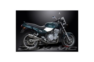 TRIUMPH TRIDENT 750 900 1991-93 200MM ROUND STAINLESS SILENCER EXHAUST KIT