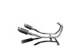SISTEMA DI SCARICO COMPLETO 2-2 KAWASAKI GPZ500S SILENZIATORI TONDO IN CARBONIO DA 200 MM