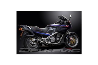 YAMAHA FJ1200 3CV 1988-90 FULL 4-2 EXHAUST 200MM CARBON ROUND SILENCERS