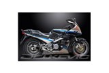 YAMAHA FJ1200 3XW 1991-96 SISTEMA DI SCARICO COMPLETO SILENZIATORI TONDO IN CARBONIO DA 200 MM
