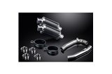 KIT SCARICO SILENZIATORE OVALE IN CARBONIO HONDA VTR1000 FIRESTORM 1997-03 225MM