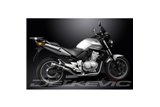 HONDA CBF500-A-ABS 2004-08 FULL EXHAUST SYSTEM 200MM CARBON ROUND SILENCER