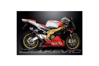 APRILIA TUONO1000R FACTORY 06-10 KIT SCARICO SILENZIATORE CARBONIO OVALE 225MM