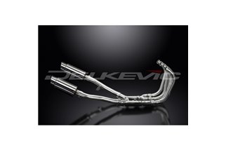 SUZUKI GSX1400 2001-04 SCARICO COMPLETO DELKEVIC 4-2 SILENZIATORI INOX TONDO DA 200 MM