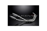 SUZUKI GSX1400 2001-04 SCARICO COMPLETO DELKEVIC 4-2 SILENZIATORI INOX TONDO DA 200 MM