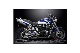 SUZUKI GSX1400 2001-04 SCARICO COMPLETO DELKEVIC 4-2 SILENZIATORI INOX TONDO DA 200 MM