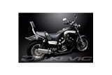 SISTEMA DI SCARICO COMPLETO YAMAHA V-MAX VMX1200 SILENZIATORI BSAU OVALI INOX DA 350 MM