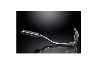 KAWASAKI 1000 VERSYS 2010-2014 SCARICO COMPLETO 4-1 350MM SILENZIATORE OVALE IN CARBONIO