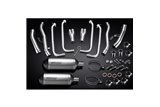 YAMAHA FJR1300 2006-2023 SISTEMA DI SCARICO COMPLETO 260MM TITANIO XOVAL SILENZIATORI BSAU