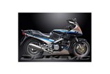 YAMAHA FJ1200 3XW 1991-96 FULL EXHAUST SYSTEM 320MM STAINLESS TRI SILENCERS
