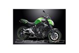 KAWASAKI ER6N ER6F 2012-16 SISTEMA DI SCARICO COMPLETO SILENZIATORE TONDO BSAU IN CARBONIO DA 350 MM