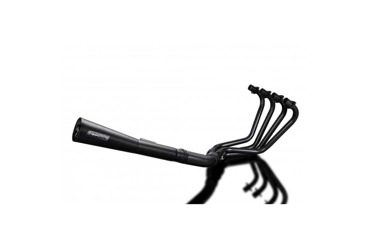 KAWASAKI Z1000 LTD 77-80 FULL 4-1 CERAMIC BLACK EXHAUST MEGAPHONE SILENCER