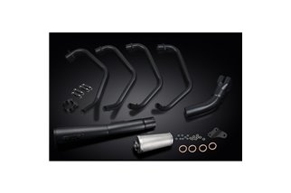 KAWASAKI Z1000 LTD 77-80 FULL 4-1 CERAMIC BLACK EXHAUST MEGAPHONE SILENCER