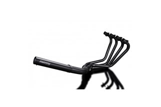 KAWASAKI CSR-Z1000 1981-82 SCARICO COMPLETO 4-1 IN CERAMICA NERO SILENZIATORE CORTO CLASSICO