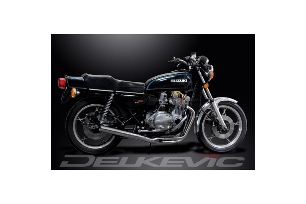 SUZUKI GS750 1977-79 FULL 4-1 STAINLESS STEEL EXHAUST CLASSIC