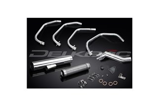 SUZUKI GS1000 SE 1978-80 SCARICO COMPLETO 4-1 IN ACCIAIO INOX SILENZIATORE DRITTO CLASSICO