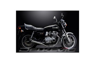 SUZUKI GS1000 SE 1978-80 SCARICO COMPLETO 4-1 IN ACCIAIO INOX SILENZIATORE DRITTO CLASSICO