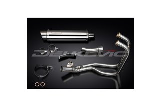 KAWASAKI ER5 1996-07 SISTEMA DI SCARICO COMPLETO SILENZIATORE TONDO INOX DA 350 MM