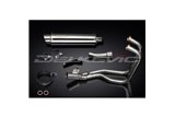 KAWASAKI ER5 1996-07 SISTEMA DI SCARICO COMPLETO SILENZIATORE TONDO INOX DA 350 MM