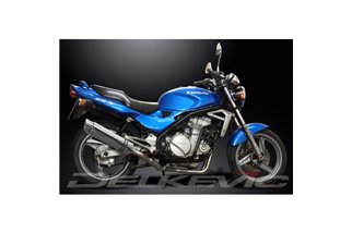 KAWASAKI ER5 1996-07 SISTEMA DI SCARICO COMPLETO SILENZIATORE TONDO INOX DA 350 MM