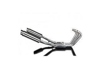 XJR1300 2004-2006 / SL10 ROUND 350MM (14 INCH) SILENCER 4-2 COMPLETE SYSTEM 304 STAINLESS STEEL