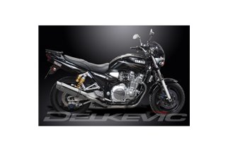 XJR1300 2004-2006 / SL10 ROUND 350MM (14 INCH) SILENCER 4-2 COMPLETE SYSTEM 304 STAINLESS STEEL